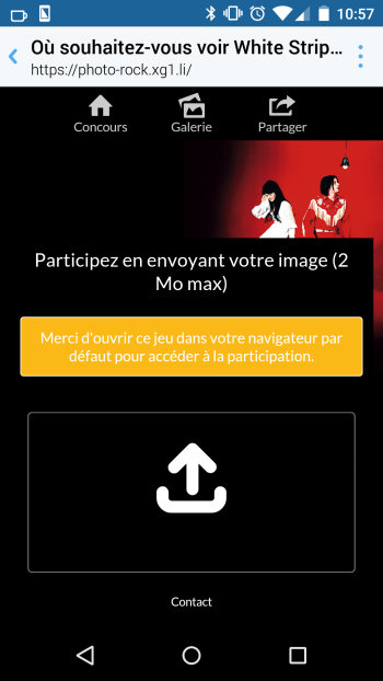 mobile android concours photo